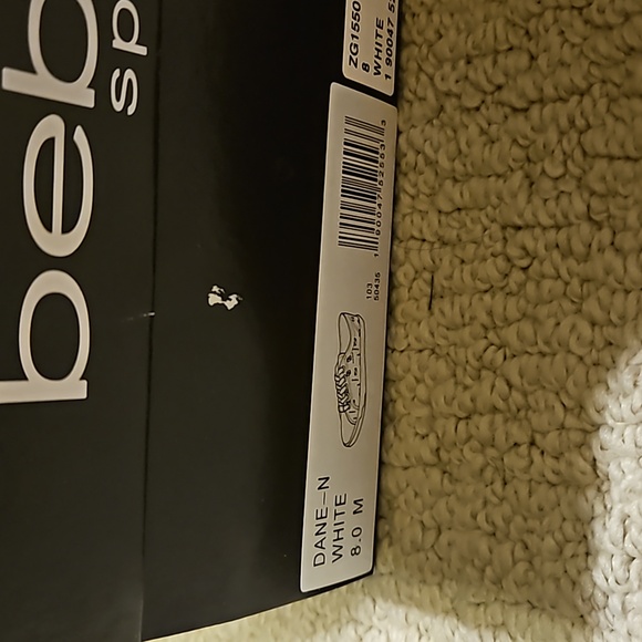 Bebe white Dane White Shoe size 8 - Picture 4 of 4